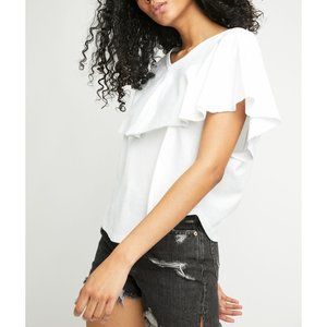 NWT Free People Girl Talk Tee / Optic White